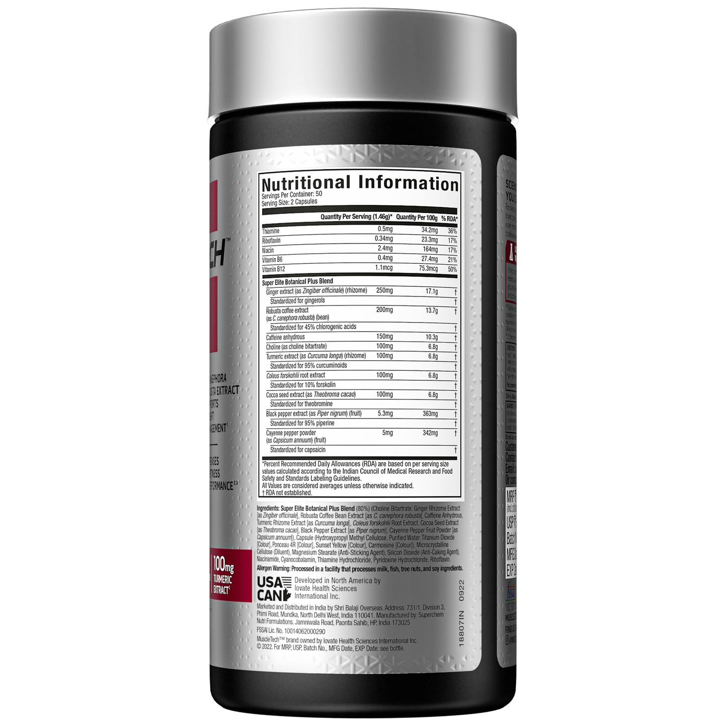 MuscleTech Hydroxycut Hardcore, Super Elite-100 Cap