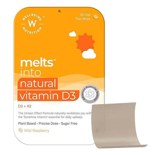 Wellbeing Melts into  Natural Vitamin D3