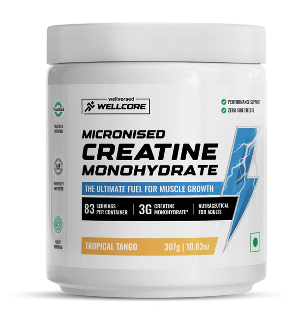 Wellcore - Pure Micronised Creatine Monohydrate (307g, 83 Servings)