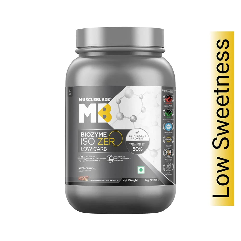 MuscleBlaze Biozyme Iso-Zero Low Carb