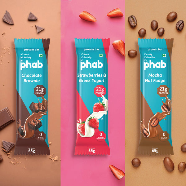 Phab 21g protein bar - variety pack - 6