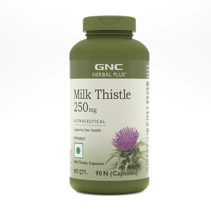 GNC Herbal Plus Milk Thistle 250mg Detoxifies Liver Toxins & Supports Liver Health