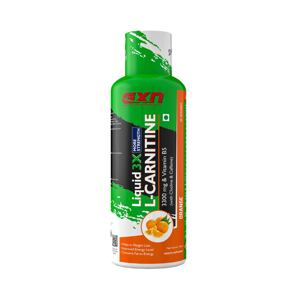 GXN Liquid L-Carnitine 3300 mg Blueberry 32 Servings (450ml)