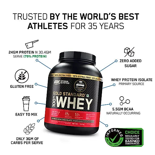 Optimum Nutrition Gold Standard 100% Whey Protein Powder