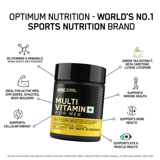 Optimum Nutrition Multivitamin for MEN- 60 Tablets