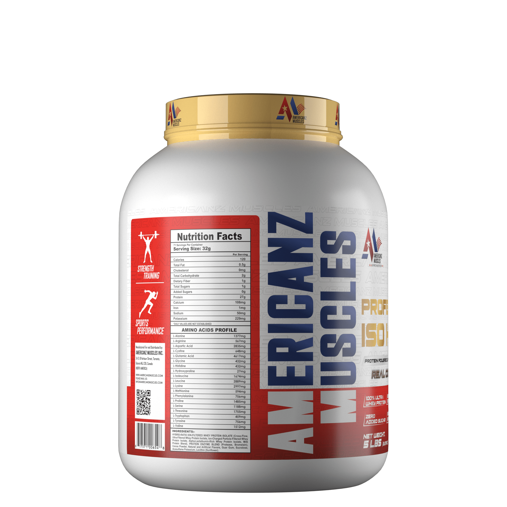 Americanz Muscles Professional ISO Hydro Protein 5 LB