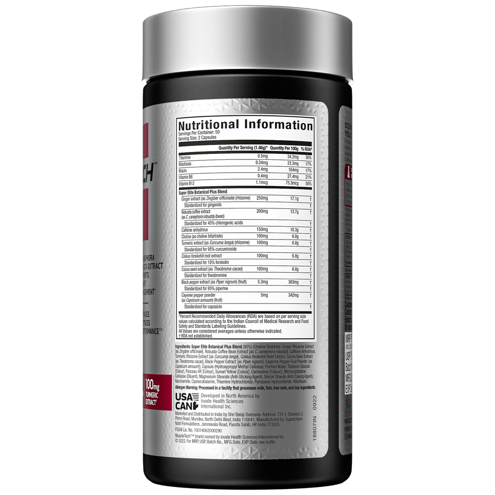 MuscleTech Hydroxycut Hardcore, Super Elite-100 Cap