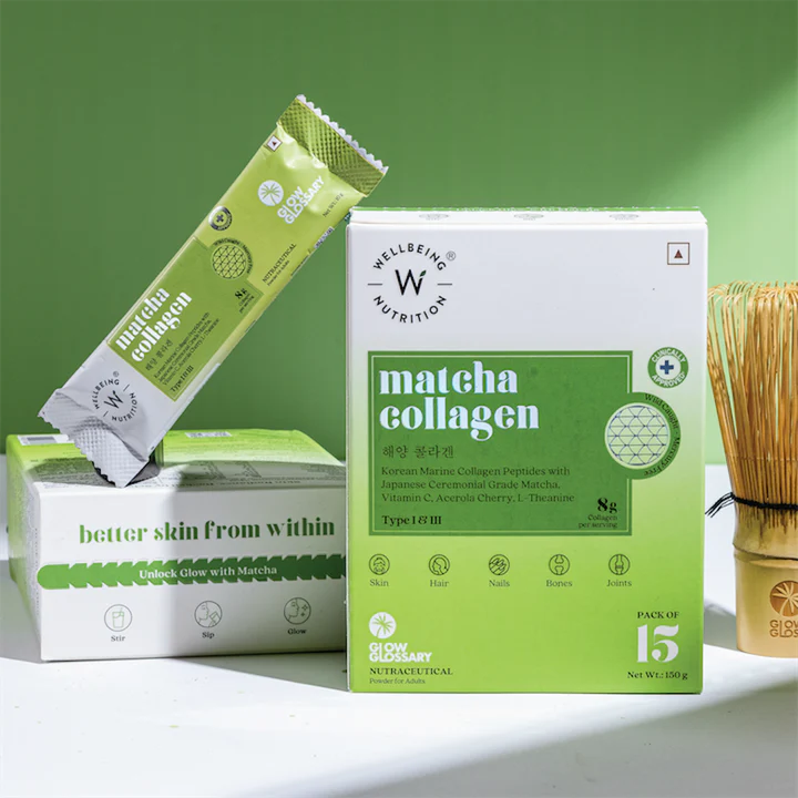 Wellbeing Matcha Collagen ( Pack of 15)