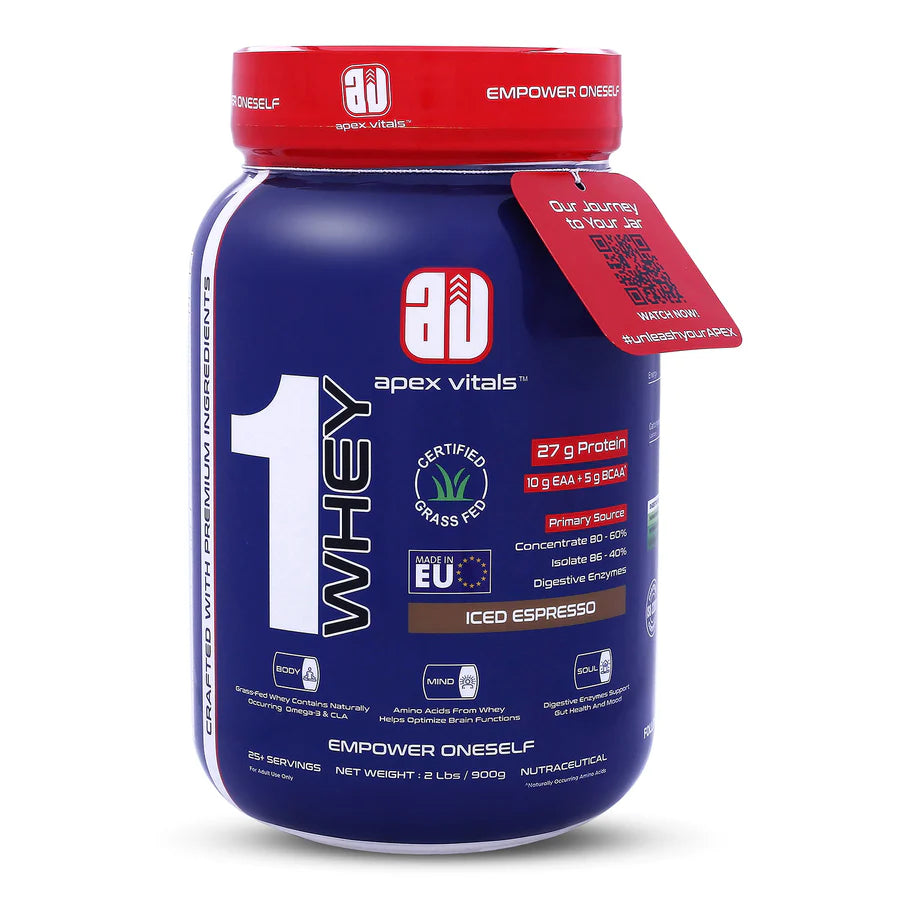 Apex Vitals 1 Whey|Grass-Fed Whey -2lb