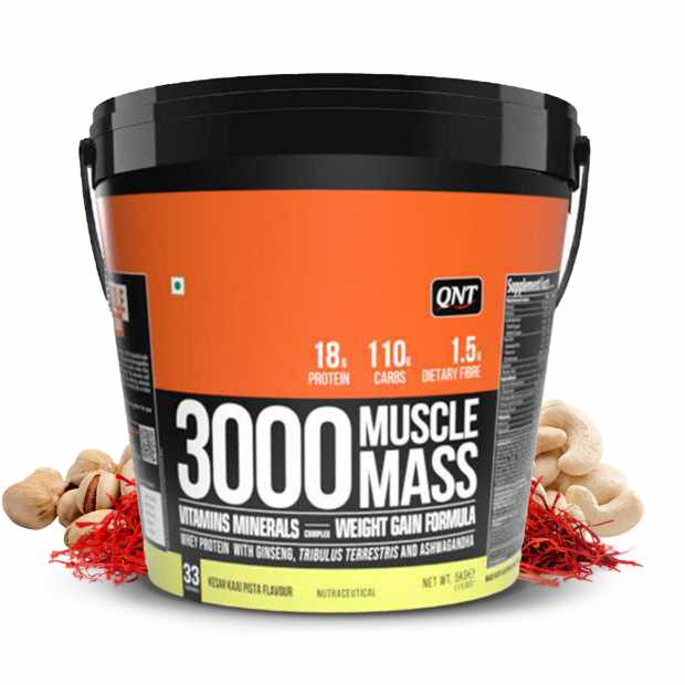 QNT 3000 Muscle Mass 5Kg | Best Weight Gain Protein Supplement