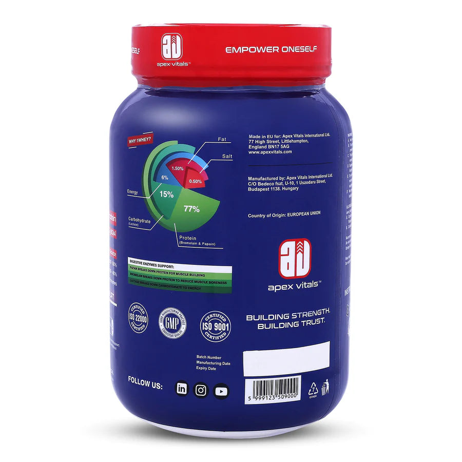 Apex Vitals 1 Whey|Grass-Fed Whey -2lb