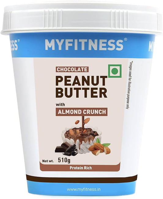 MyFitness Chocolate Peanut Butter with Almond Crunch, 510gm