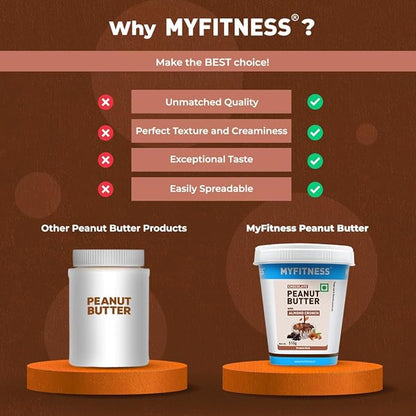 MyFitness Chocolate Peanut Butter with Almond Crunch, 510gm