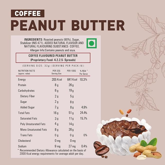 MYFITNESS Coffee Peanut Butter Smooth 510g |