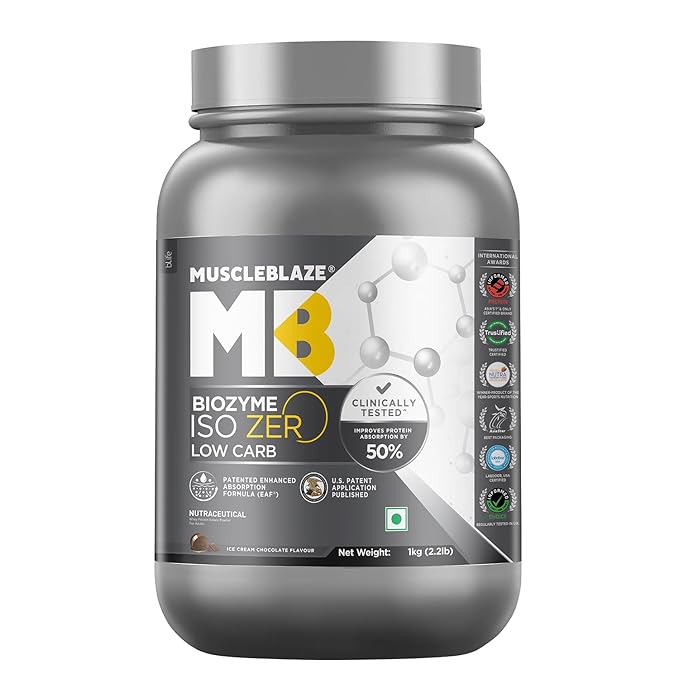 MuscleBlaze Biozyme Iso-Zero Low Carb