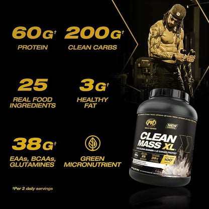 PVL Gold Series - Clean Mass XL - The Clean Muscle Mass Gainer - 5 LB