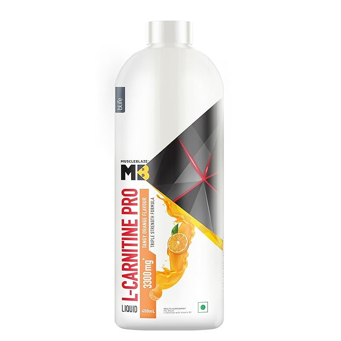 MuscleBlaze Liquid L-Carnitine PRO - 3300mg Triple Strength Formula
