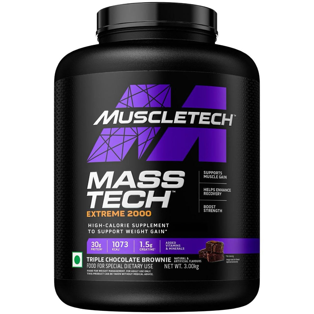 MuscleTech Mass Gainer Protein Powder, Mass-Tech Extreme 2000