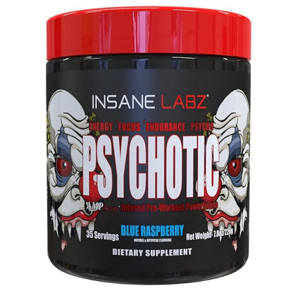 Insane Labz Psychotic, High Stimulant Pre Workout Powder, 35 Servings