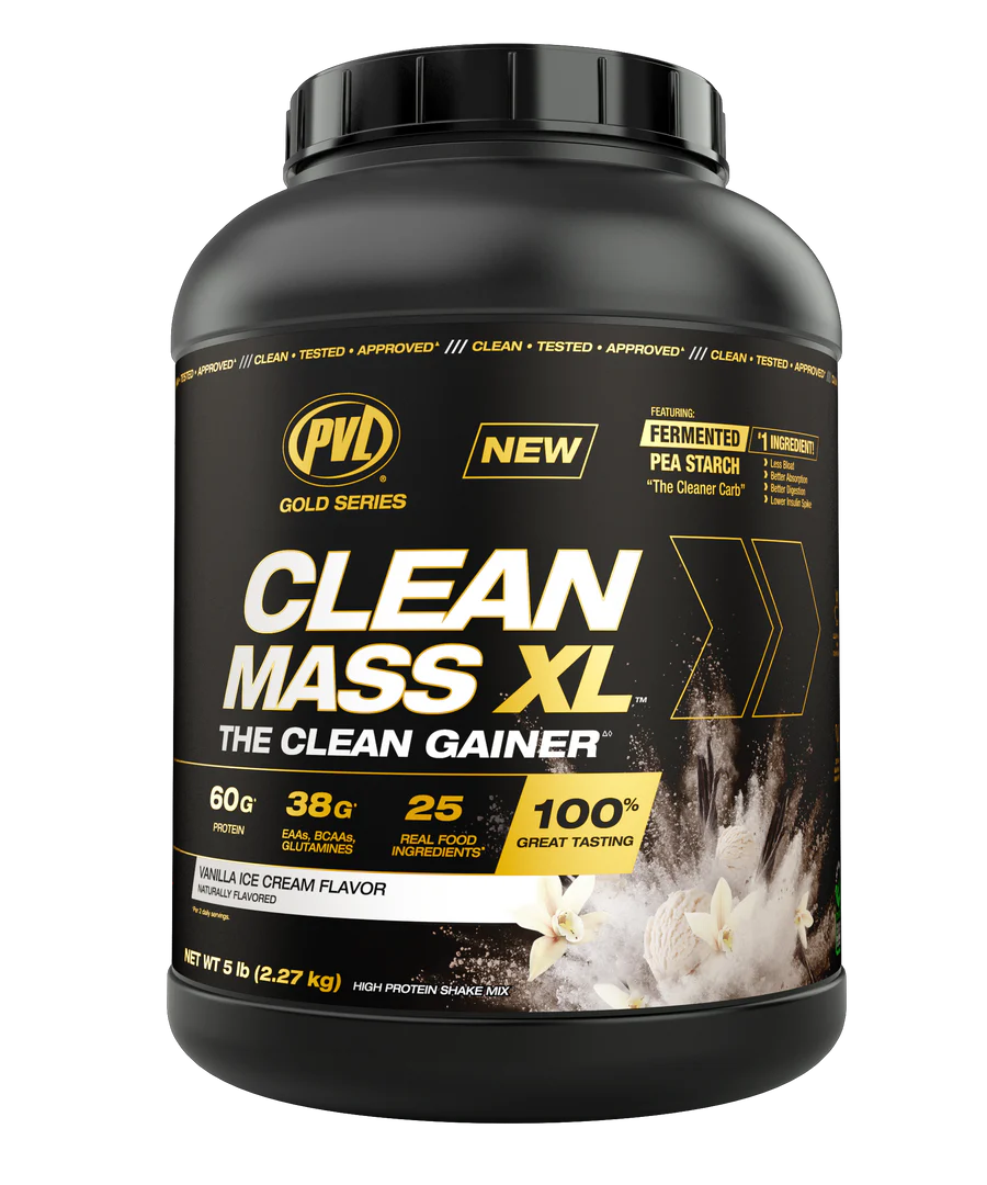 PVL Gold Series - Clean Mass XL - The Clean Muscle Mass Gainer - 5 LB