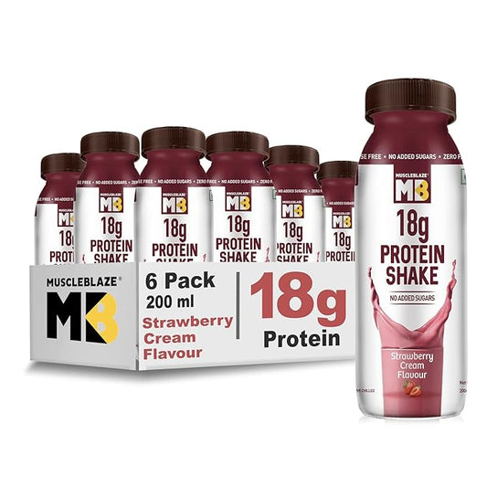 MuscleBlaze 18 g Protein Shake (No Added Sugar)