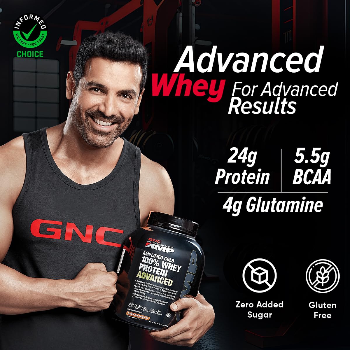 GNC AMP Gold Series Whey Protein Advanced  4 lbs