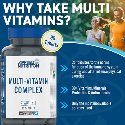 Applied Nutrition Multi-Vitamin Complex - Multivitamins, Minerals, Probiotics & Antioxidants