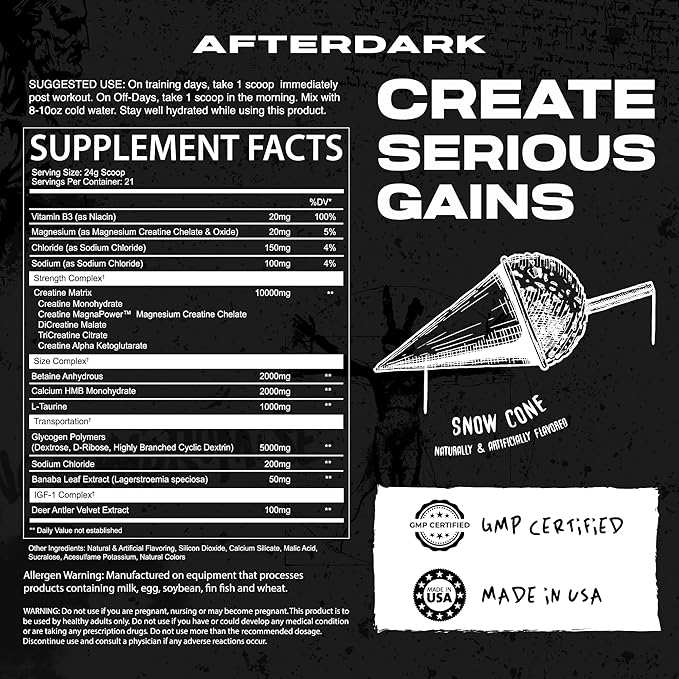 AfterDark Supplements Creation Creatine + IGF-1
