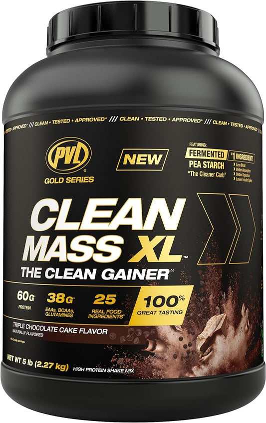 PVL Gold Series - Clean Mass XL - The Clean Muscle Mass Gainer - 5 LB