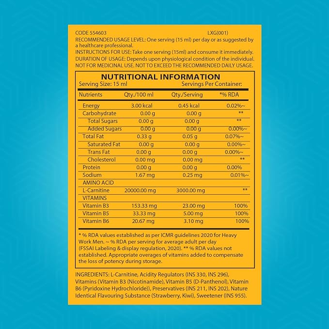 GNC Liquid L-Carnitine 3000mg | 450 ml | 30 Servings