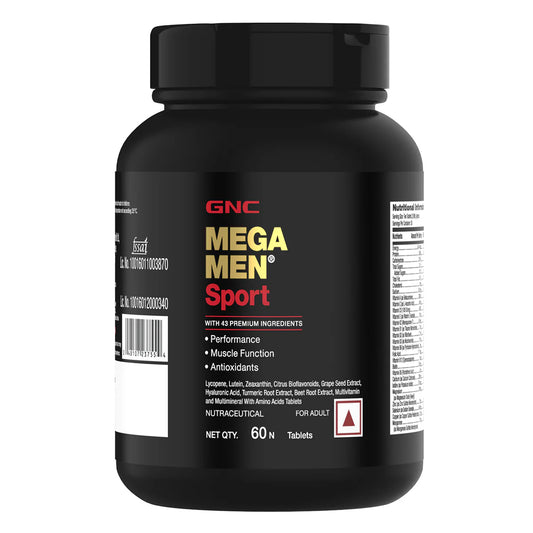 GNC Mega Men Sport Multivitamin Supports Muscle Performance & Recovery | Made For Fitness Lifestyle