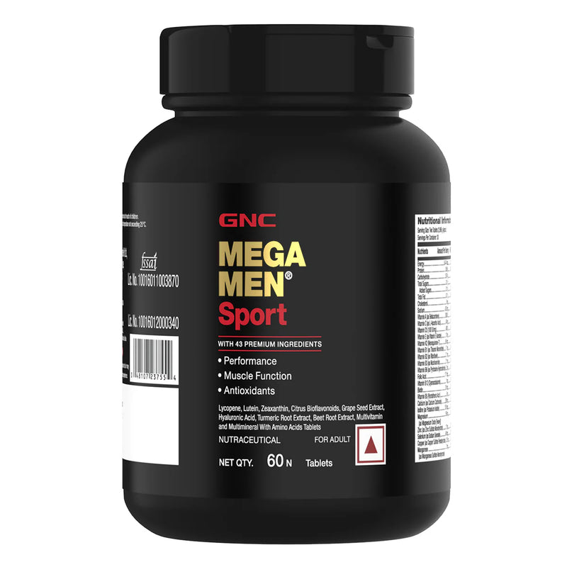 GNC Mega Men Sport Multivitamin Supports Muscle Performance & Recovery | Made For Fitness Lifestyle