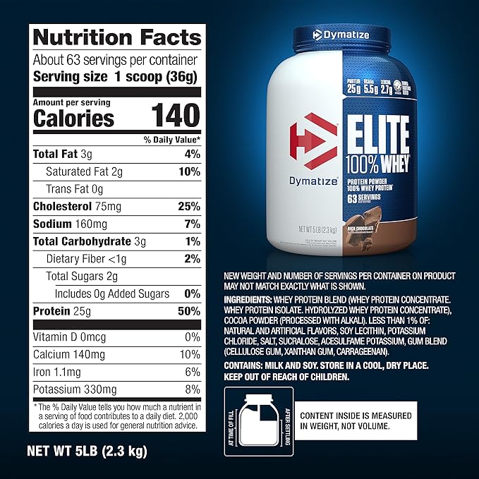 Dymatize - Elite 100% Whey 5 LB