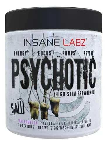 Insane Labz Psychotic SAW®, High Stim Pre Workout 30 Servings