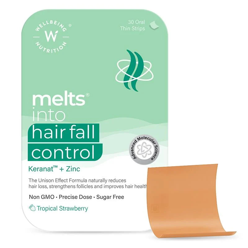 Wellbeing Nutrition Melts into Hair Fall Control