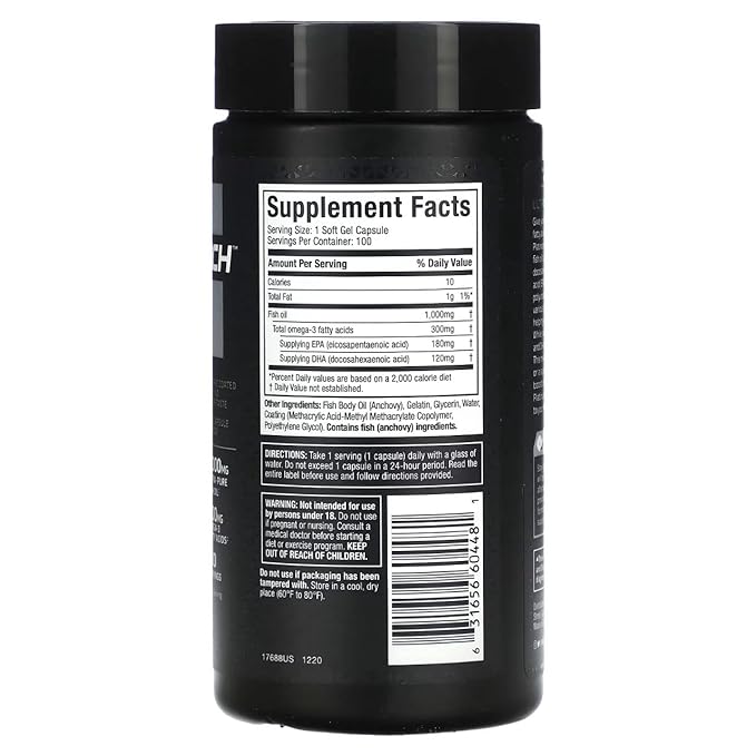 MUSCLETECH - PLATINUM 100% FISH OIL