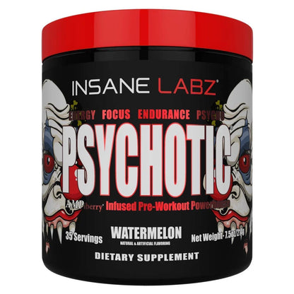 Insane Labz Psychotic, High Stimulant Pre Workout Powder, 35 Servings