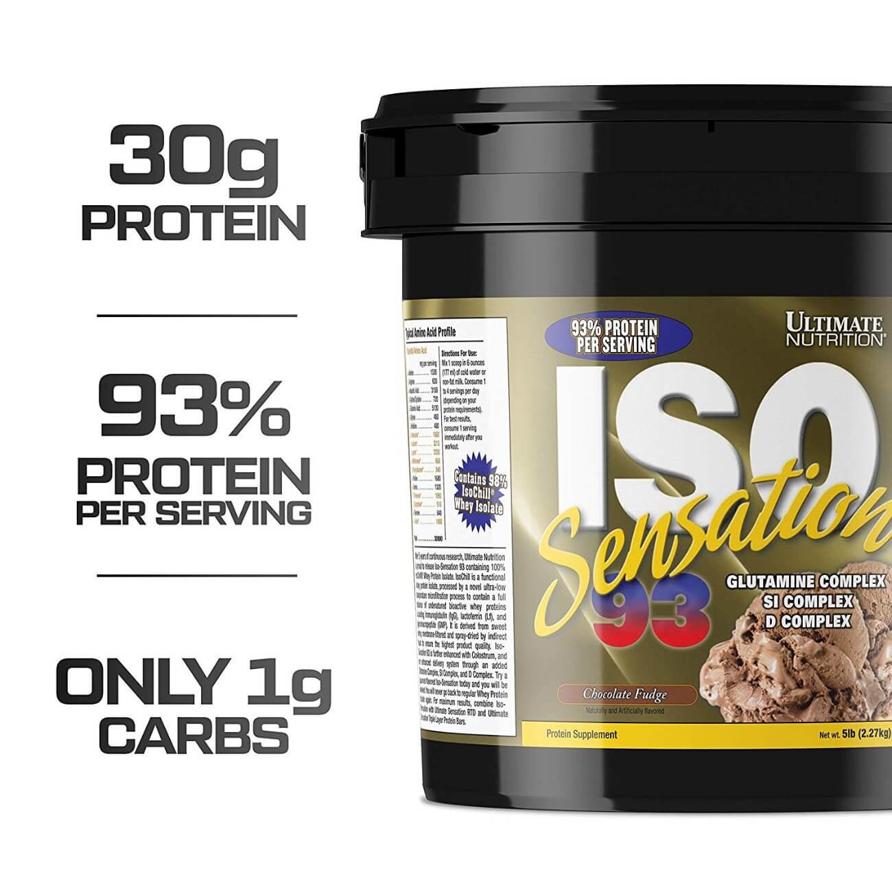 Ultimate Nutrition ISO Sensation 93 - 2.26 Kg (5 Lb)