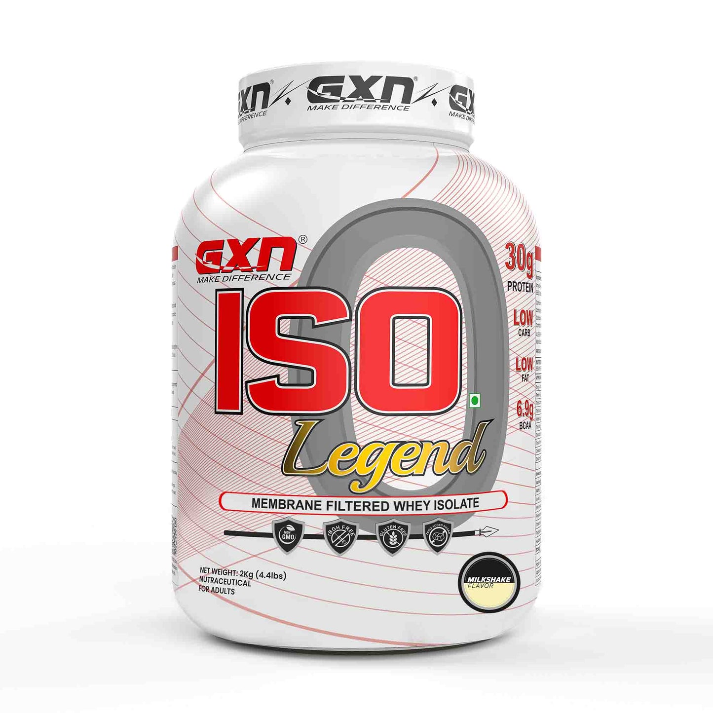 GXN Iso Legend Milkshake 4.4 lbs, Low Carb