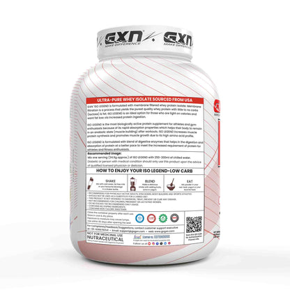 GXN Iso Legend Milkshake 4.4 lbs, Low Carb