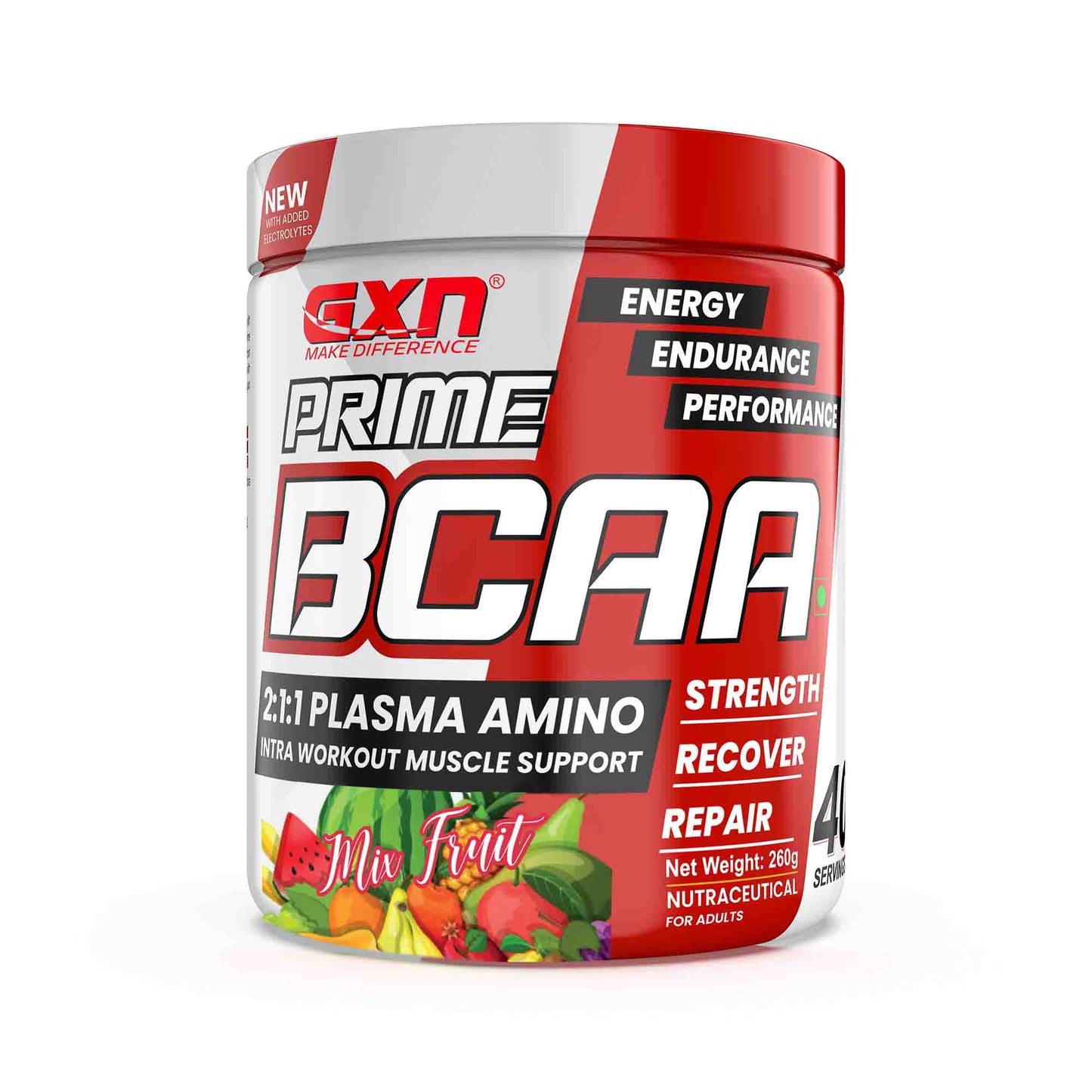 GXN Prime BCAA Mix Fruit 40 Servings