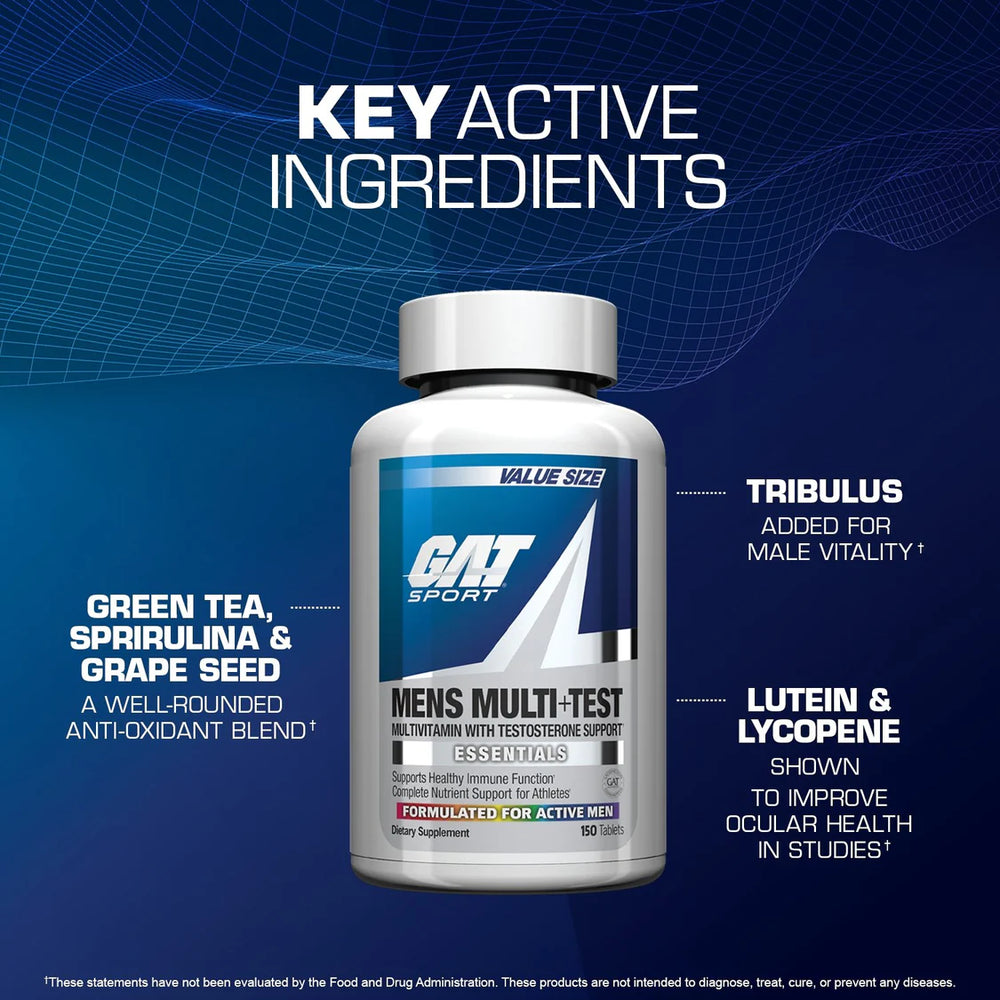 GAT Sport Mens Multi+Test Tablet