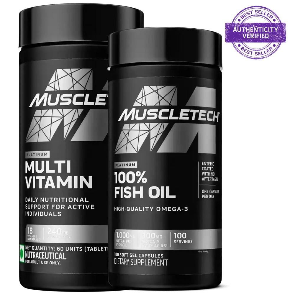 Muscletech Multivitamin (60caps ) + Fish oil (100caps)
