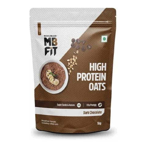 MuscleBlaze High Protein Oats, Dark Chocolate