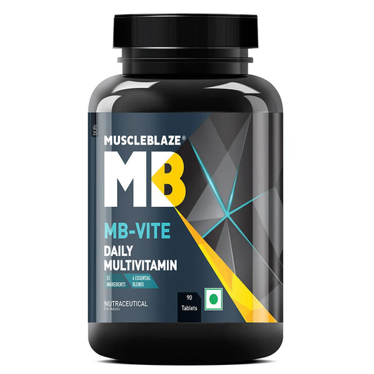 MuscleBlaze MB-VITE Daily Multivitamin, for Enhanced Energy, Stamina & Gut Health