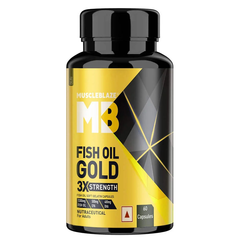 MuscleBlaze Omega 3 Fish Oil Gold 3x Triple Strength