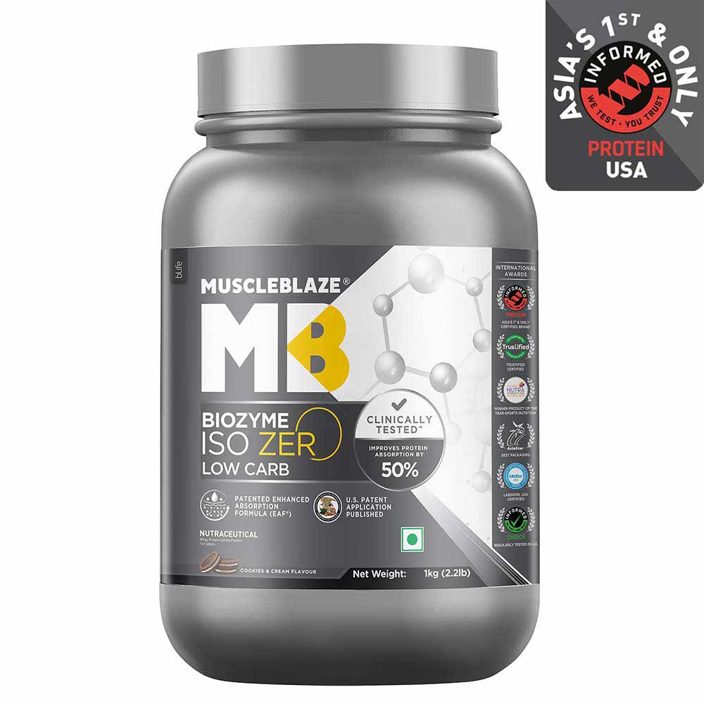 MuscleBlaze Biozyme Iso-Zero Low Carb