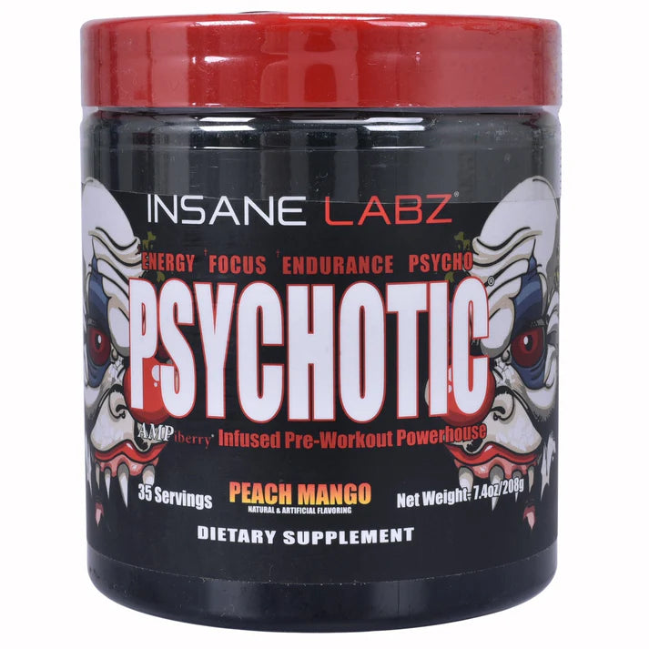 Insane Labz Psychotic, High Stimulant Pre Workout Powder, 35 Servings