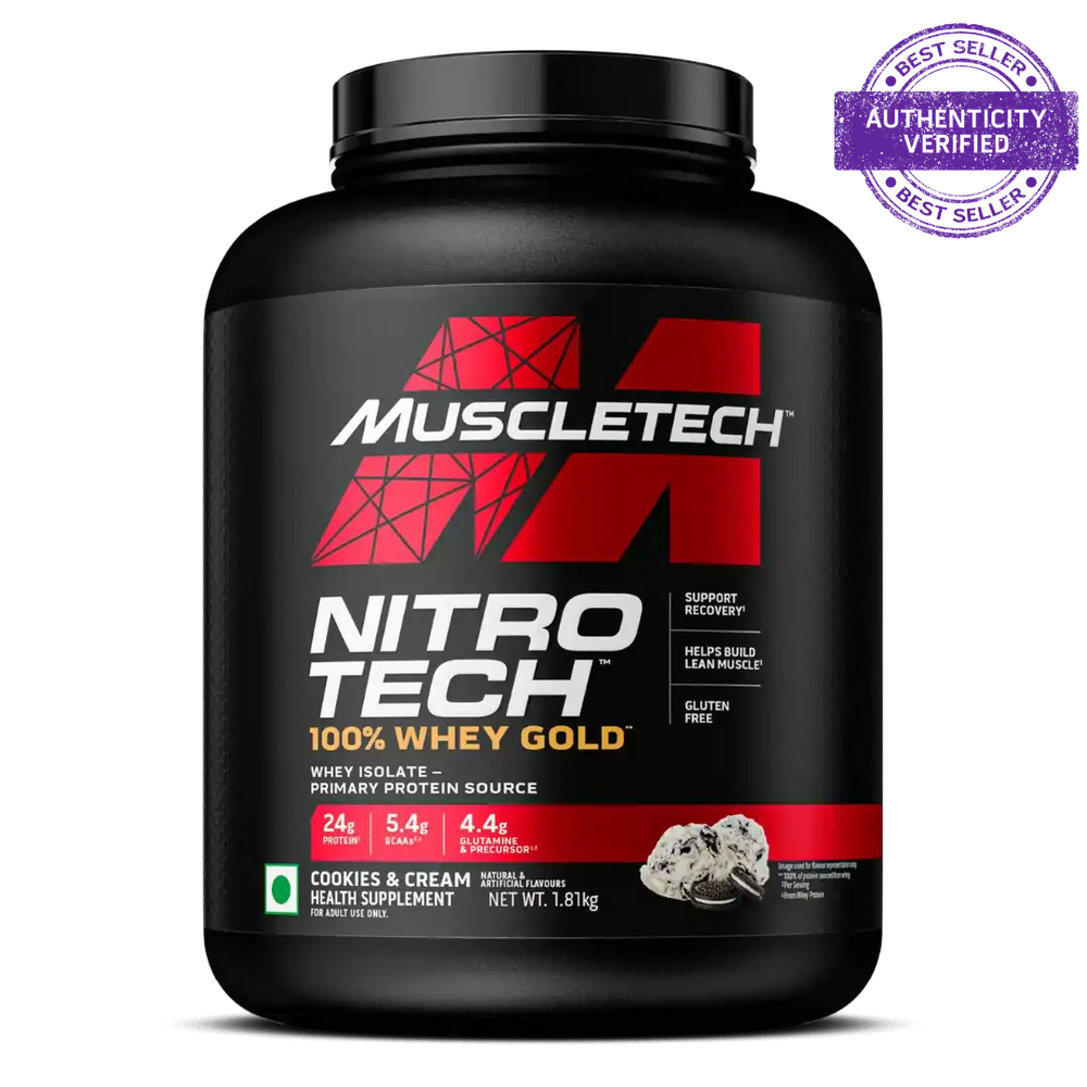 MUSCLETECH  NITRO-TECH 100% WHEY GOLD 4 LB