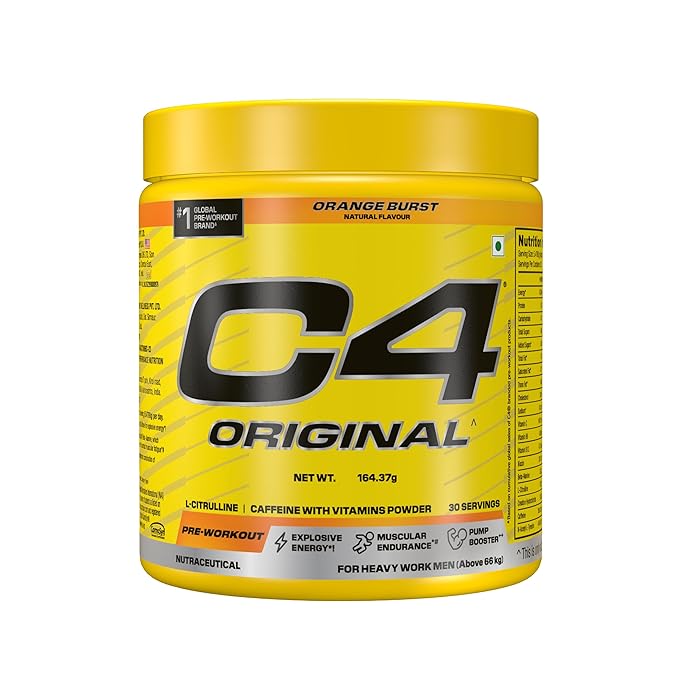 Cellucor C4 Original Pre-Workout with L-Citrulline and Caffeine with Vitamin Powder 30 servings, 164gm